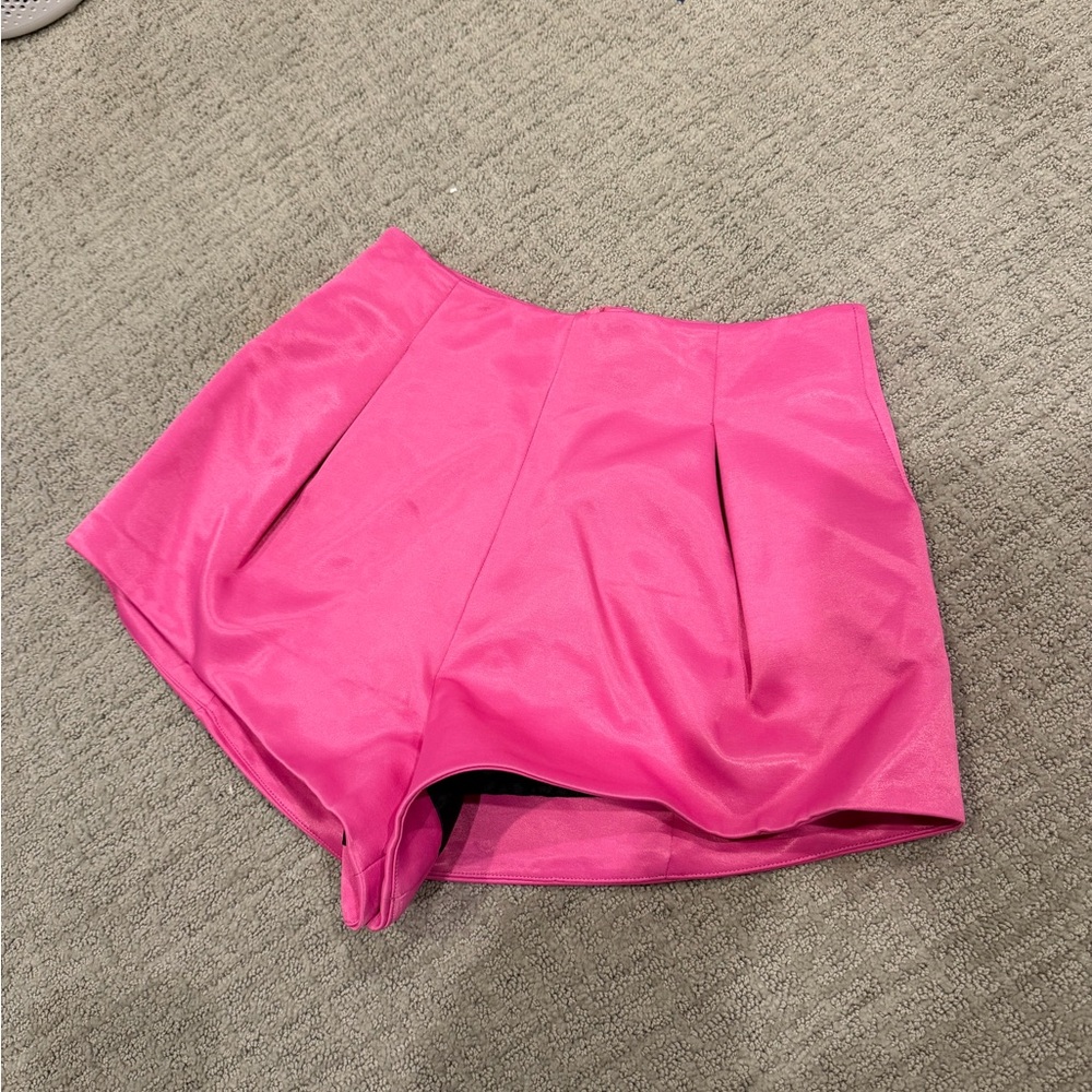 Zara High Waist Pink Shorts - Picture 1 of 3